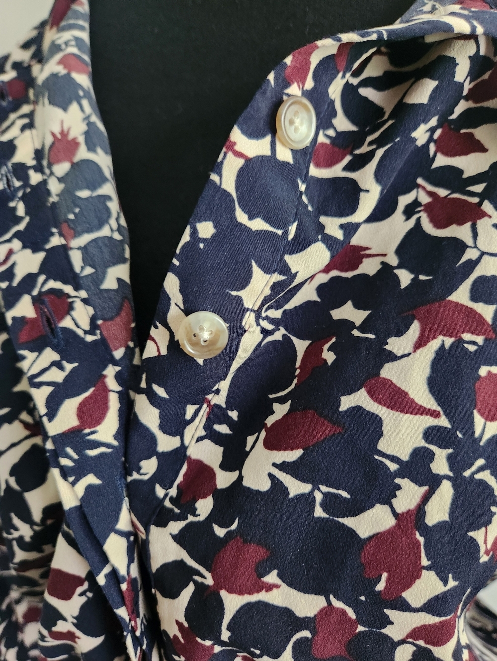 LOFT LONG SLEEVE TIE NECK ROMPER W/POCKETS - Picture 4 of 9